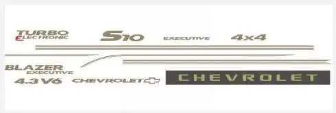 FAIXA LATERAL S-10 2006 EXECUTIVE (CAB SIMPLES)