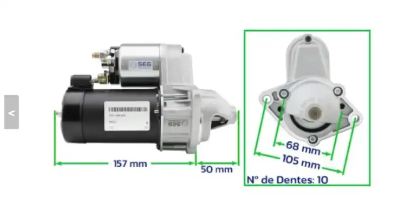 MOTOR PARTIDA 12V CELTA 1.0 00/15 1.4 03/07
