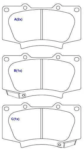 PASTILHA FREIO DIANTEIRA TOYOTA HILUX SW4 2.8 16V 2016/