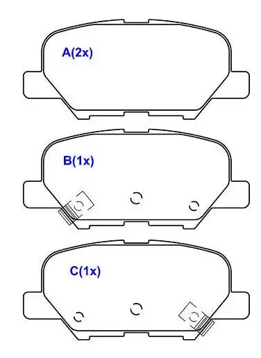 PASTILHA FREIO TRASEIRA MITSUBISHI ASX 2010 ACIMA