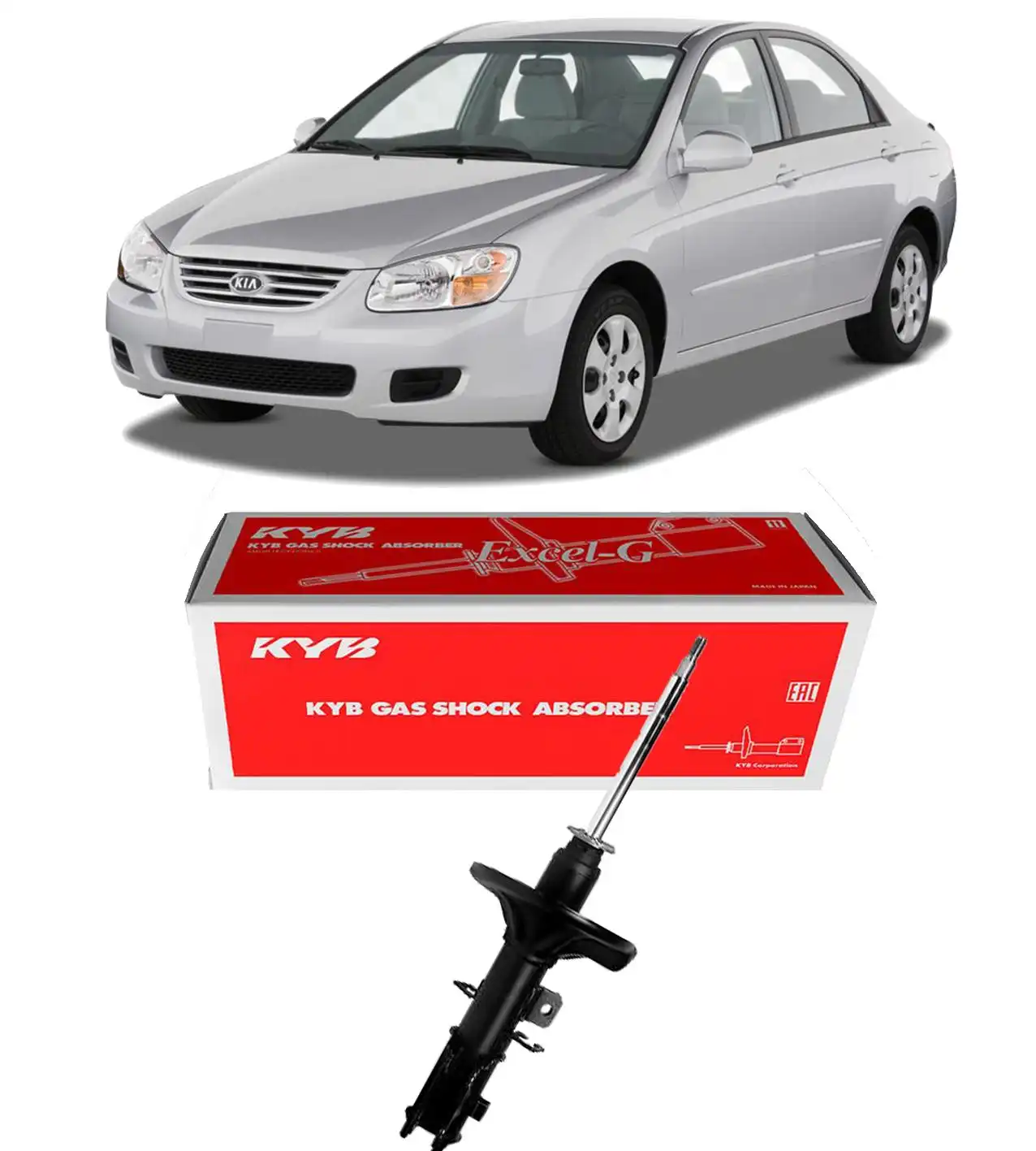 AMORTECEDOR DIANTEIRO KIA CERATO 2005 A 2008 DIREITO