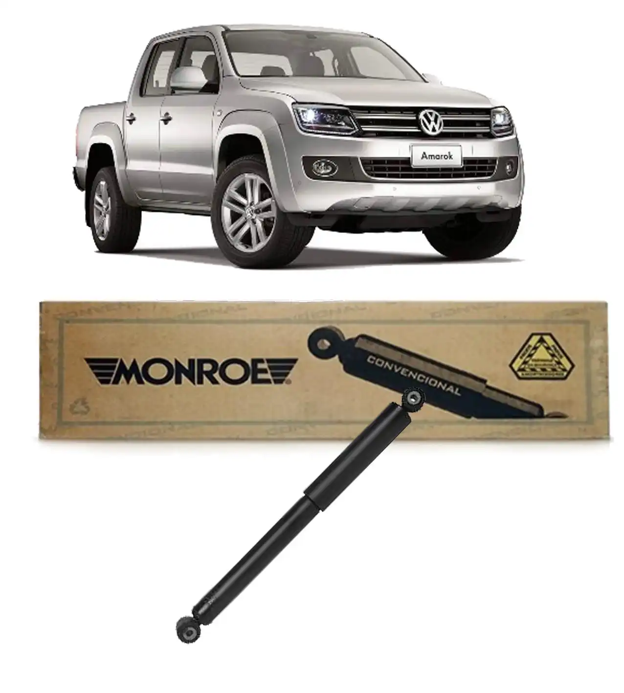 AMORTECEDOR TRASEIRO AMAROK 2010 A 2022