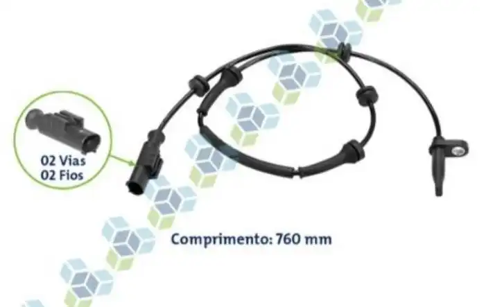 SENSOR ABS TRASEIRO UNO 1.0 1,4 FLEX 2010/ (C/CHICOTE)