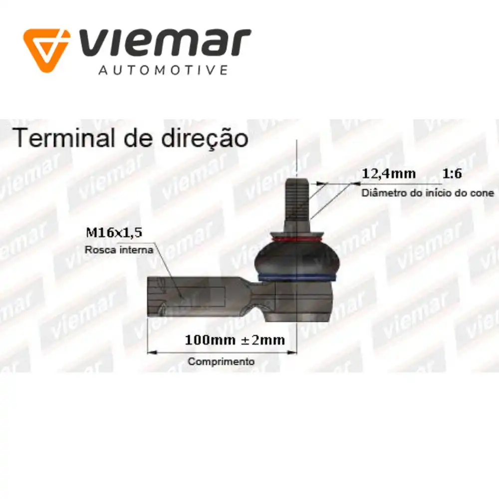 PONTEIRA DIRECAO FOCUS 09/13  VOLVO C30 06/ S40 V50 03/  ESQ