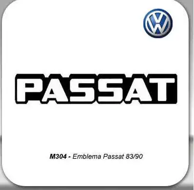 EMBLEMA "PASSAT" PASSAT 1983 A 1990