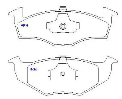 PASTILHA FREIO DIANTEIRA AUDI A3 1.6 1.8 1996 A 1998 TEVES