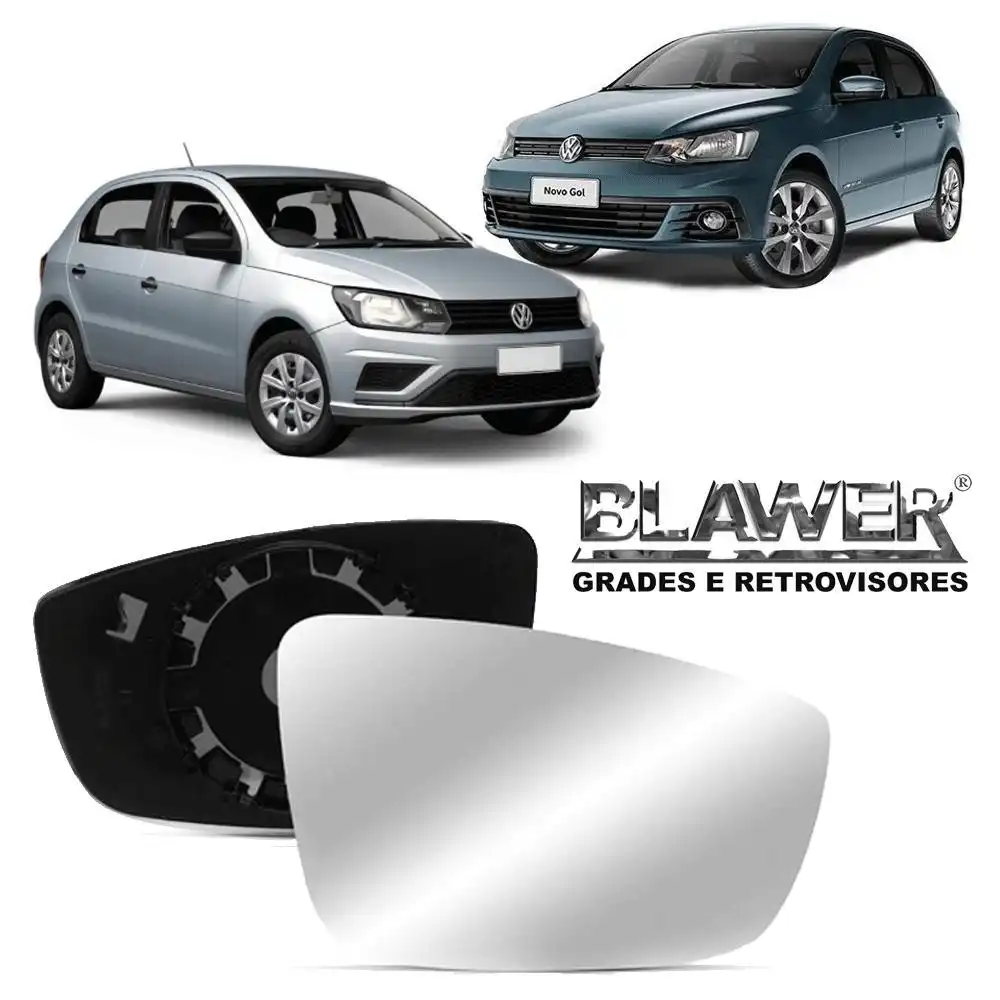 VIDRO ESPELHO GOL GER VI VII FOX 10/ GOLF POLO 12/14 DIR C/