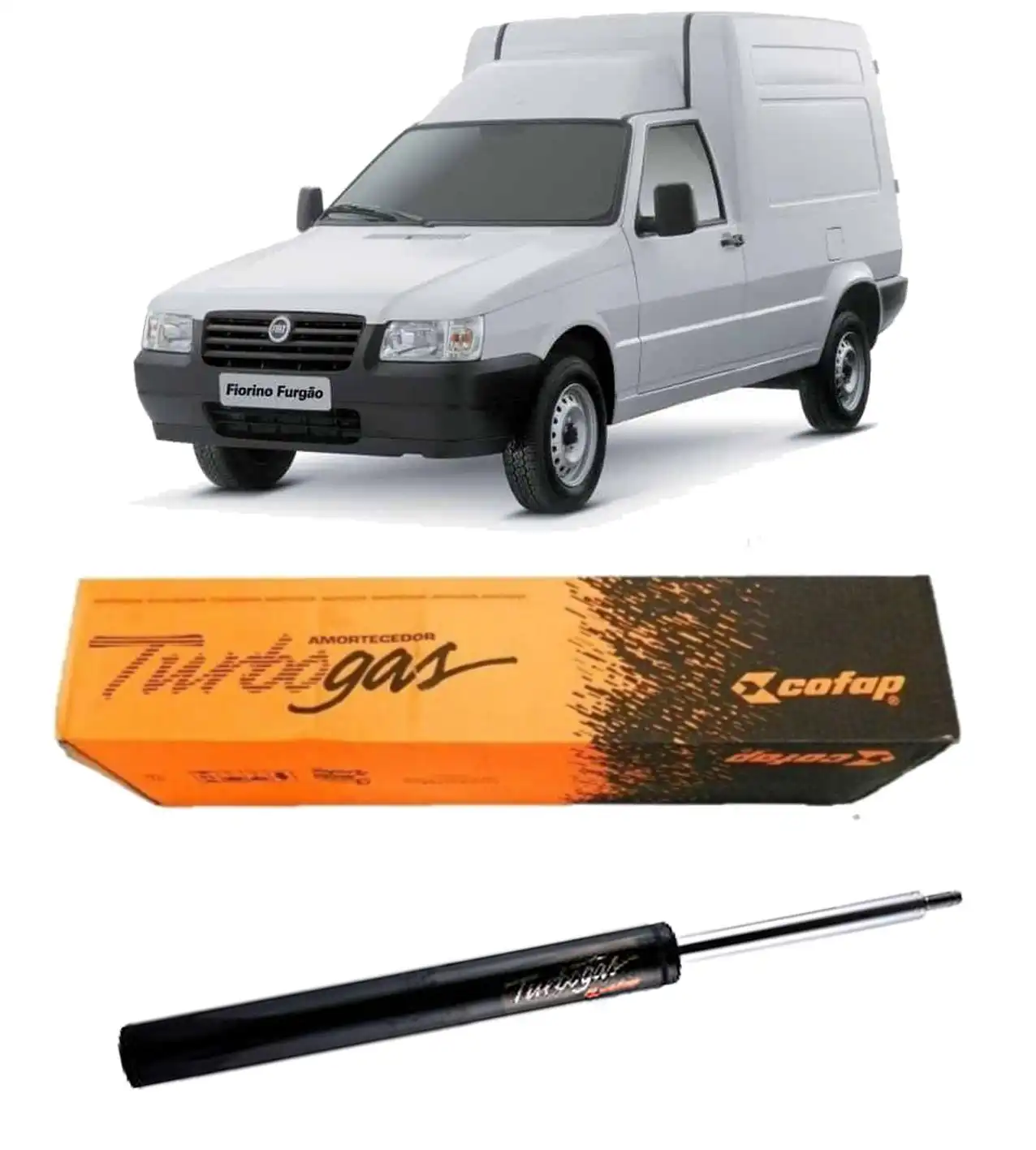 AMORTECEDOR DIANTEIRO FIAT FIORINO 1996 A 2013 CARTUCHO