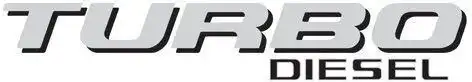 EMBLEMA ADESIVO TURBO DIESEL F-250 (PRATA)