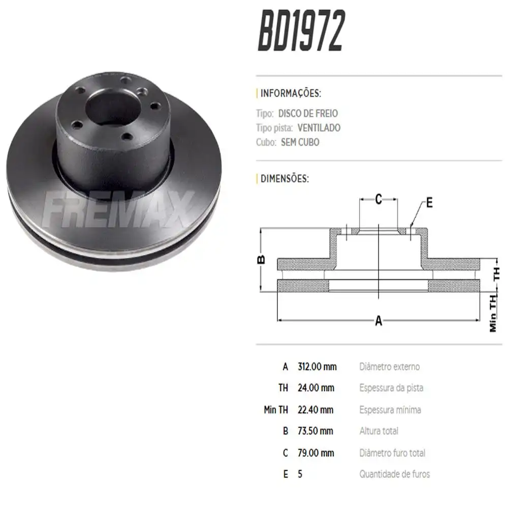 DISCO FREIO DIANTEIRO BMW 320 2005 A 2011