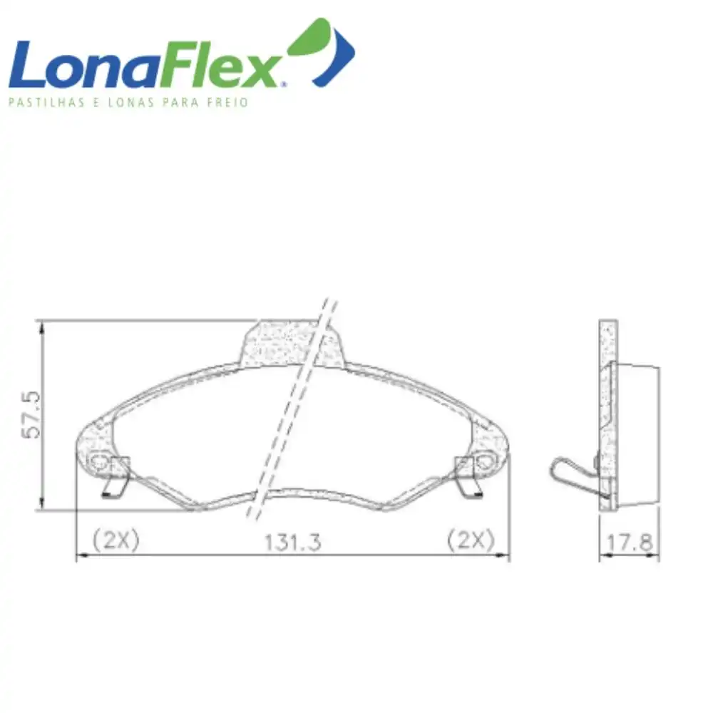 PASTILHA FREIO DIANTEIRA ESCORT II SISTEMA BOSCH