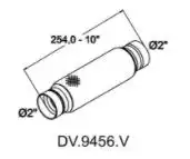 TUBO FLEXIVEL SAIDA MOTOR TEMPRA TIPO 8V