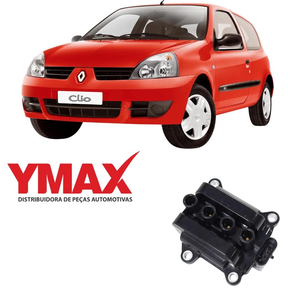 BOBINA INJ ELET RENAULT CLIO 1.0 16V 05/ LOGAN 1.0 1.6 07/