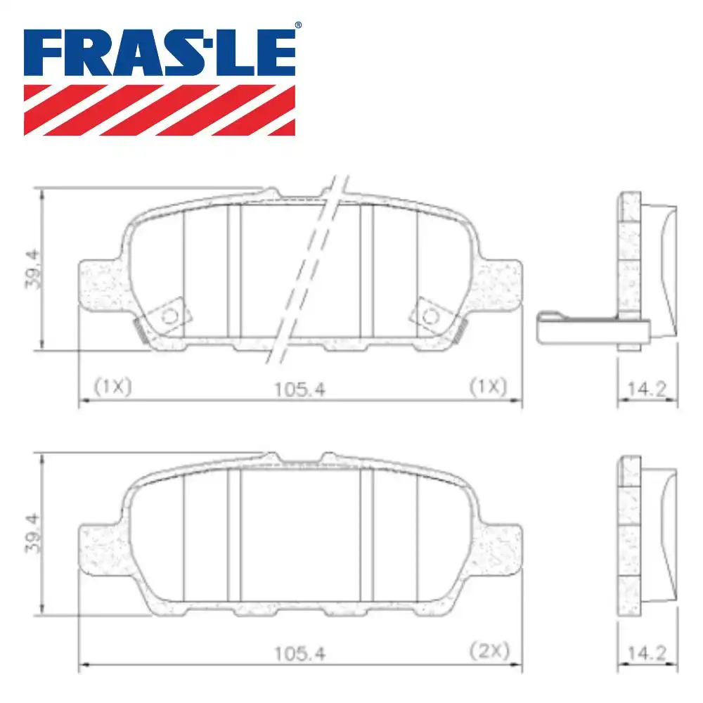 PASTILHA FREIO TRASEIRA NISSAN SENTRA 2006/