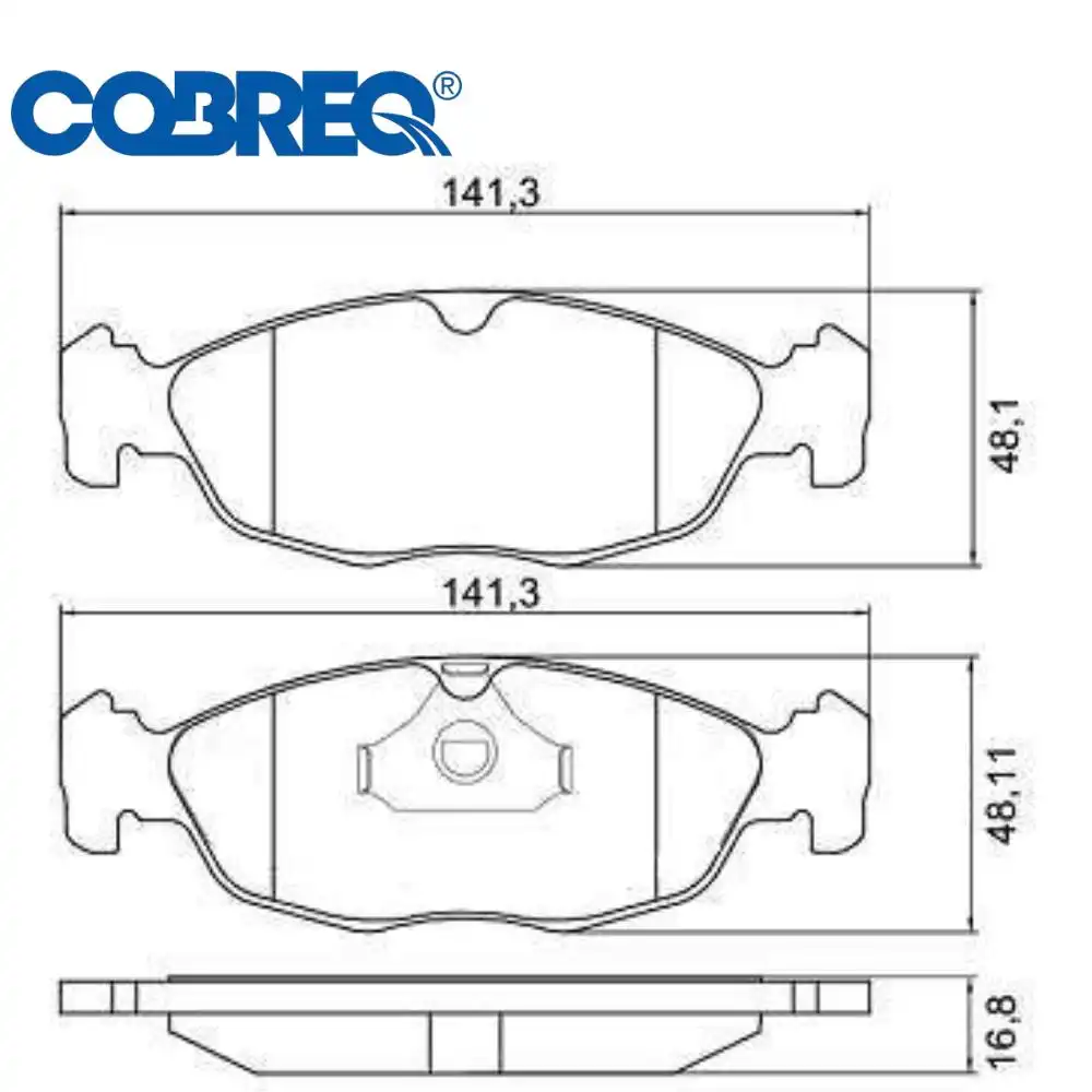 PASTILHA FREIO DIANTEIRA CORSA 1.0 1.4 1.6 2000/ TEVES