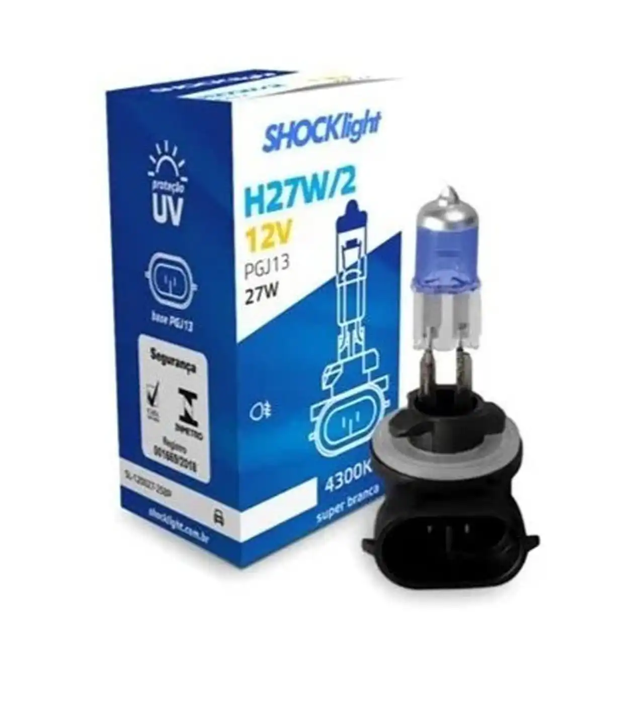 LAMPADA BIODO H-27W/2 27W SUPER BRANCA 12V 2 PCS