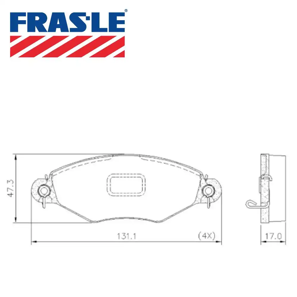 PASTILHA FREIO DIANTEIRA PEUGEOT 206 1.6 8V 1999 A 2003