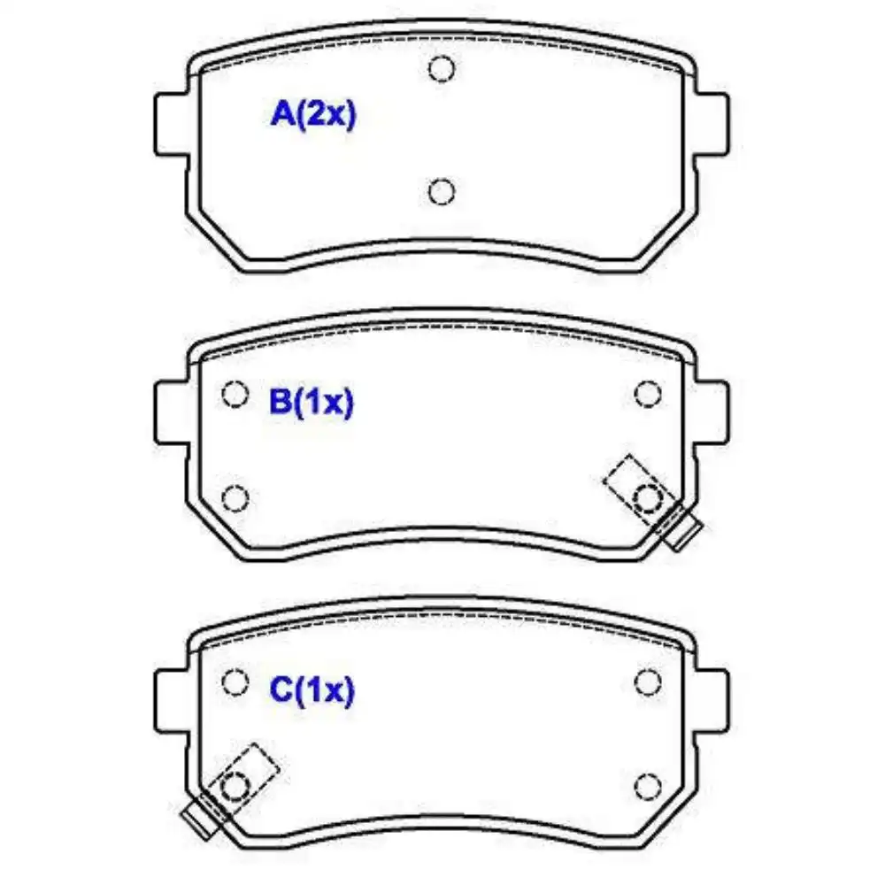 PASTILHA FREIO TRASEIRA HYUNDAI I30 2.0 16V 2009 A 2012