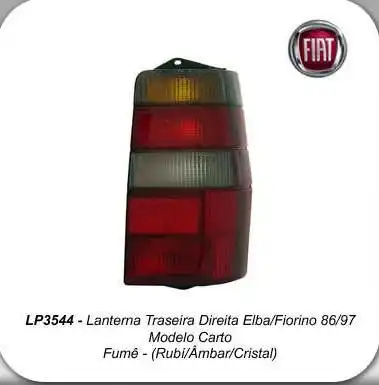 SINAL TRAS FIAT FIORINO ELBA 1986 A 1997 DIR FUME