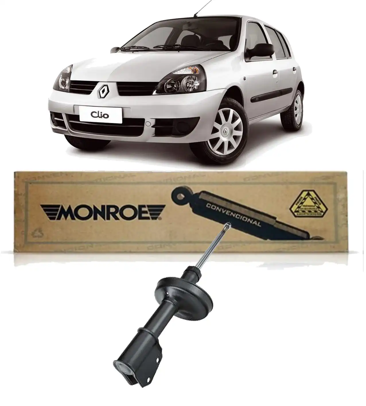 AMORTECEDOR DIANTEIRO RENAULT CLIO 1.0 2000 A 2011