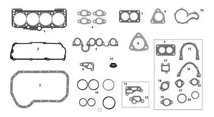 JUNTA MOTOR GOL 96/ MOTOR AP 1.6 1.8 96/ S/RETENTOR