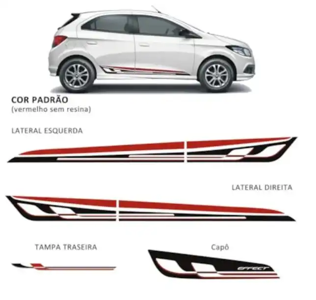 FAIXA LATERAL ONIX EFFECT 2015 A 2019
