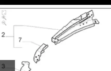 CHAPA ESTRUTURA DIANTEIRA FIAT PUNTO 2008 A 2017 LATERAL DIR