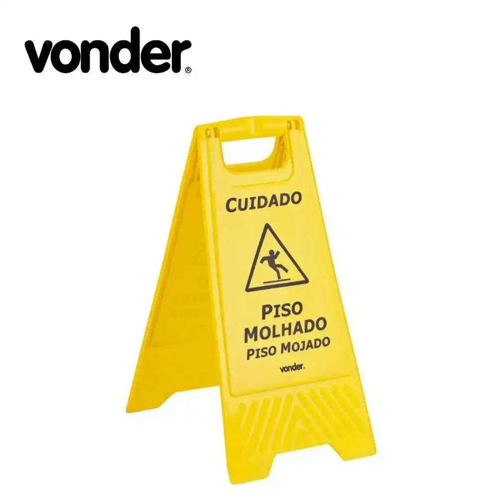 CAVALETE SINALIZAÇÃO ''PISO MOLHADO''