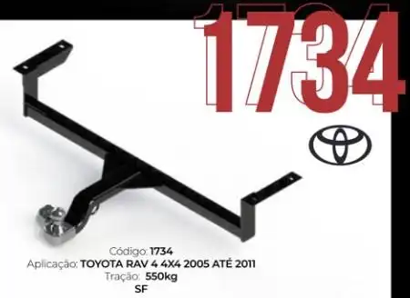 ENGATE CARRETINHA TOYOTA RAV4 2005 A 2011 4X4 (NAO FURA)