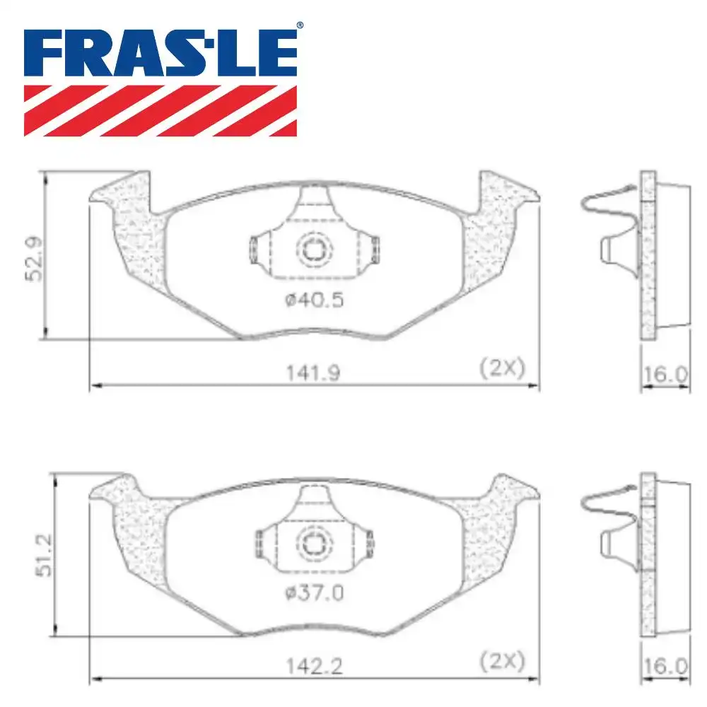 PASTILHA FREIO DIANTEIRA GOL GV 1.0 1.6 2008 A 2012