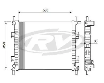 RADIADOR FIESTA 1.0 2000 A 2002 COM E SEM AR