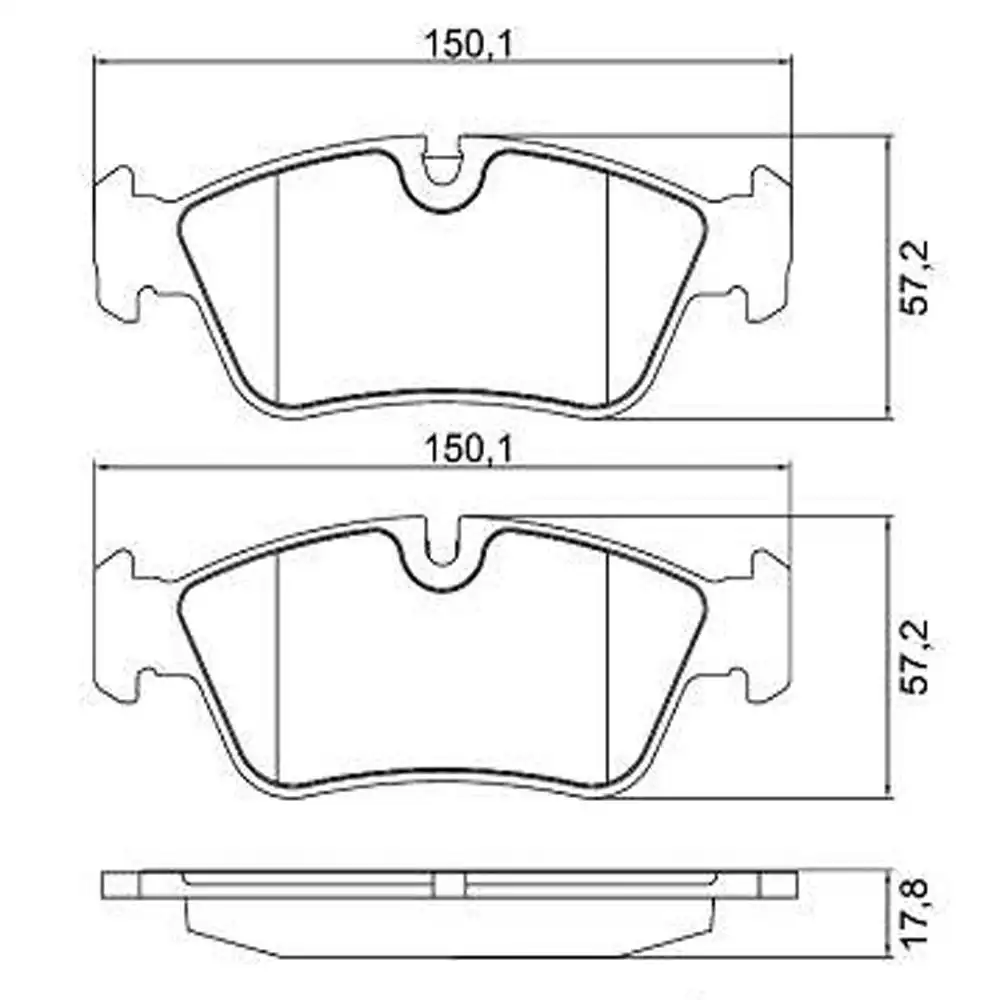 PASTILHA FREIO DIANTEIRA BMW 320IA 2005 A 2011