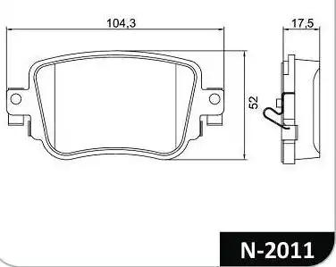 PASTILHA FREIO TRASEIRA GOLF GTI 2.0 2014 A 2018