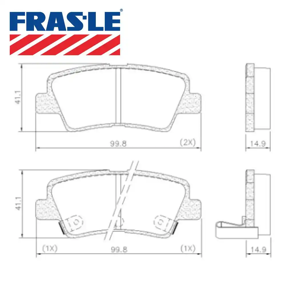 PASTILHA FREIO TRASEIRA AZERA 3.0 24V 2013 A 2016