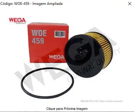 FILTRO OLEO MOTOR RENAULT CAPTUR 1.3 16V 2021 EM DIANTE