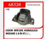 CALCO MOTOR RENAULT MEGANE 1.6 8V 2007/ DIR