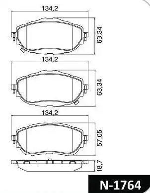 PASTILHA FREIO DIANTEIRA TOYOTA COROLLA 1.8 2.0 2014 A 2019