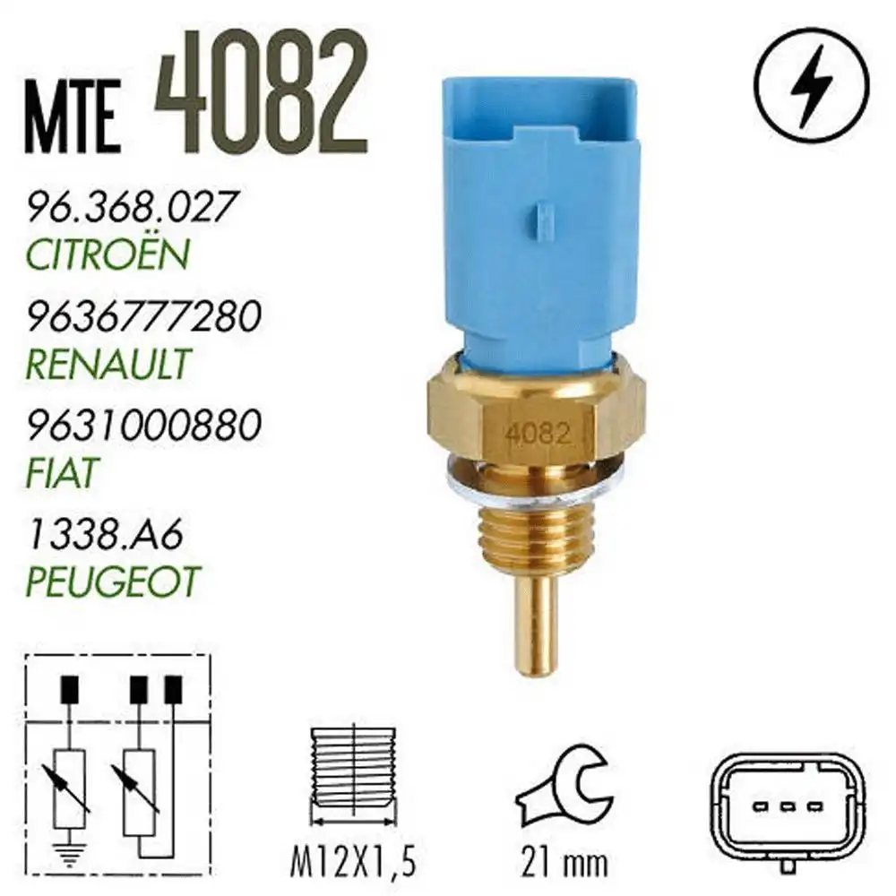 INTER TEMPERATURA PEUGEOT 206 1.6 16V 2001 A 2010 3PINO
