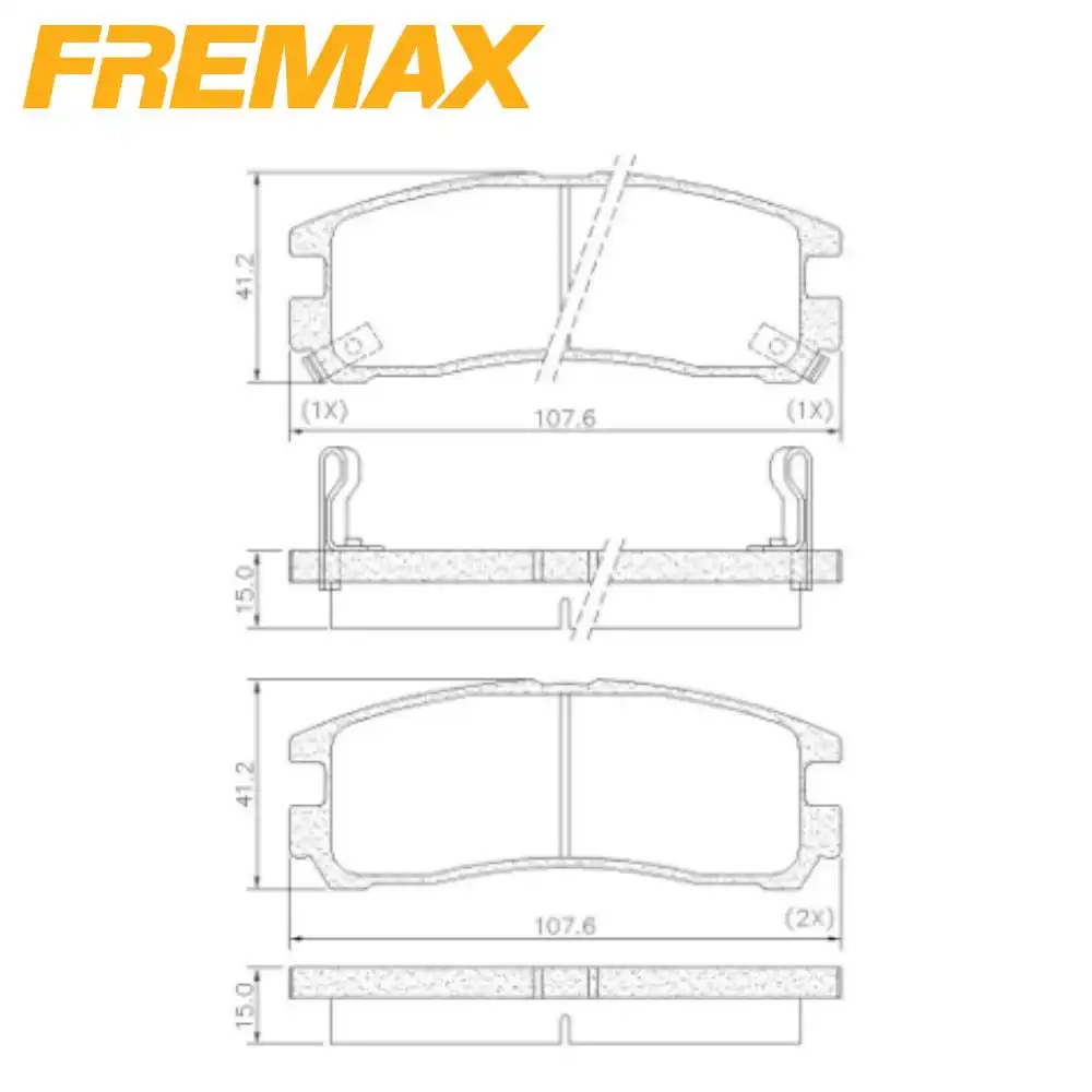 PASTILHA FREIO TRASEIRA MITSUBISHI PAJERO TR4 2002 A 2015