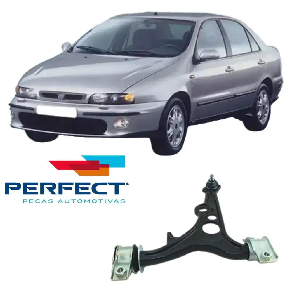 BANDEJA DIANTEIRA FIAT MAREA 1998 A 2007 ESQUERDA COM PIVO