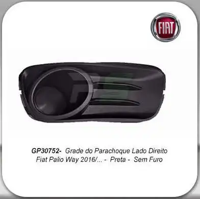 GRADE PARACHOQUE DIANT PALIO WAY 2016 EM DIANTE DIR PRETA