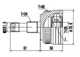 JUNTA HOMOC MERCEDES CLASSE A 160 C/ABS