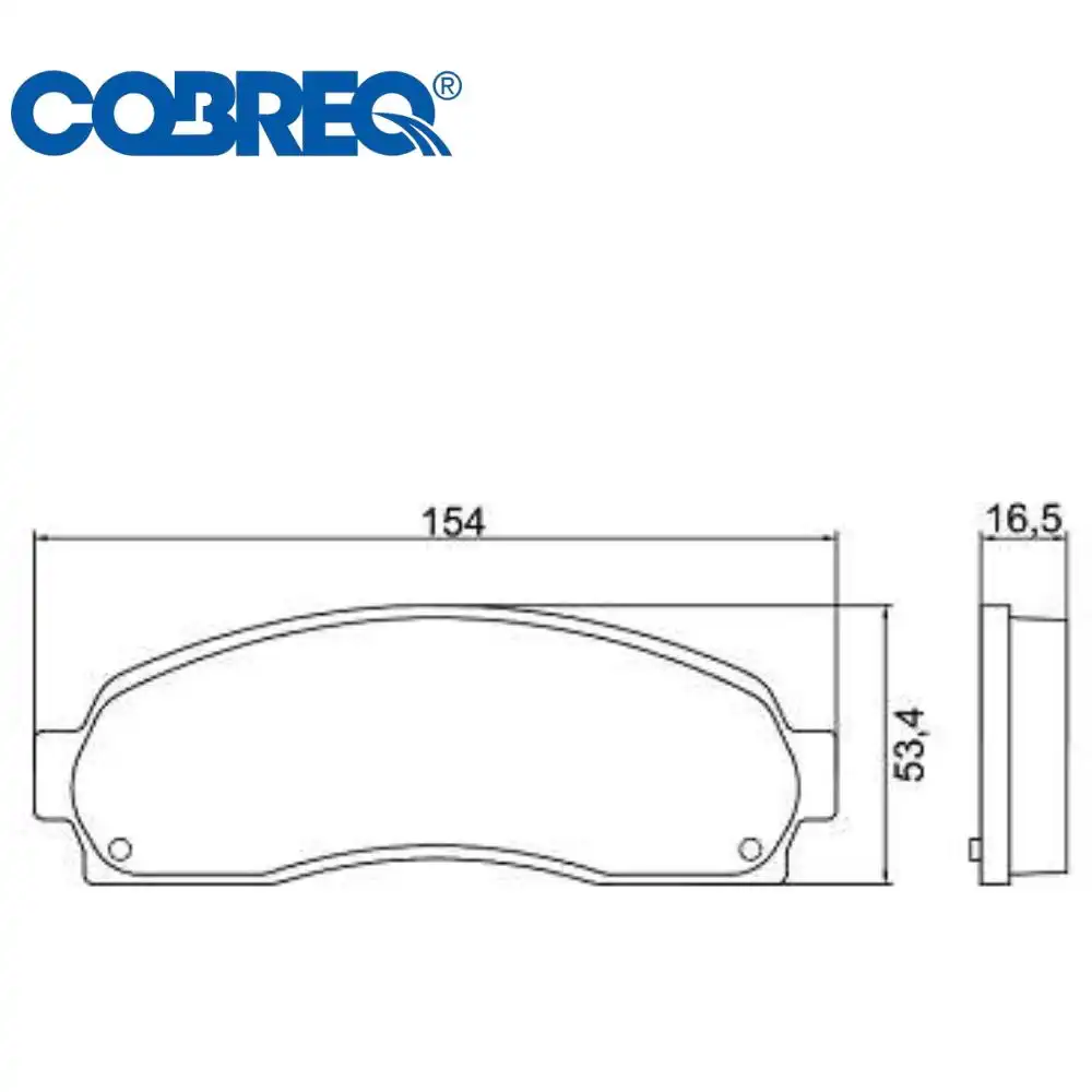PASTILHA FREIO DIANTEIRA RANGER 4X4 4X2 2007 A 2012