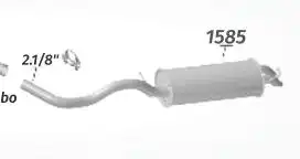 SILENC TRAS GOLF 1.8 2.0 99/ DUAS SAIDAS