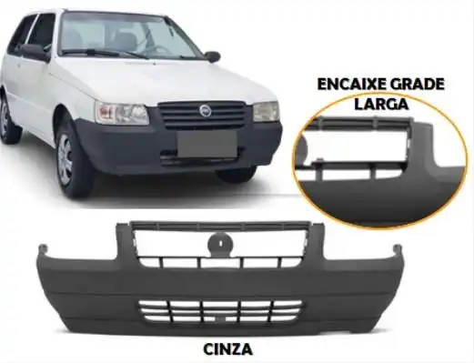 PARACHOQUE DIANTEIRO FIAT UNO ECONOMY 2008 A 2011 CINZA TEXT