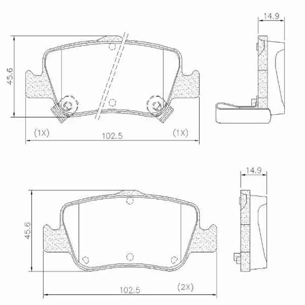 PASTILHA FREIO TRASEIRA TOYOTA COROLLA 2009 A 2019 CERAMICA