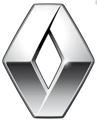 EMBLEMA GRADE RENAULT LOGAN CLIO SYMBOL CROMADO