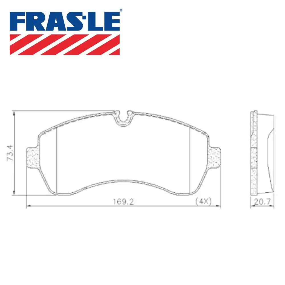 PASTILHA FREIO DIANTEIRA SPRINTER 515 CDI 2012 EM DIANTE