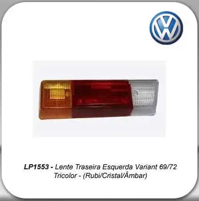 SINAL TRAS VARIANT 1969 A 1972 TRICOLOR ESQ