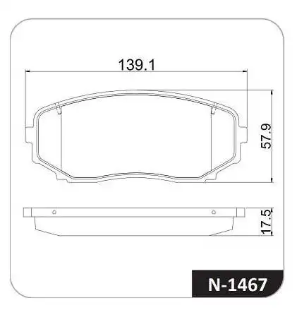 PASTILHA FREIO DIANTEIRA EDGE 3.5 V6 2011/
